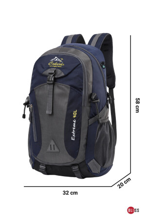 Marineblaue, importierte, funktionale, wasserdichte Outdoor-Bergsteiger-Sporttasche mit mehreren Taschen, 40 lt - 3