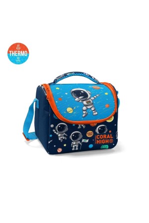 Marineblaue Thermo-Lunchbox mit Astronautenmuster für Kinder 11867 - 1