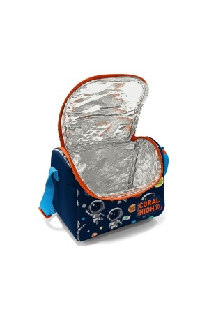 Marineblaue Thermo-Lunchbox mit Astronautenmuster für Kinder 11867 - 5