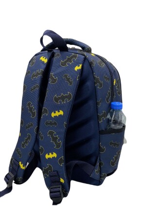 Marineblauer Master Pack-Grundschulrucksack für Herren mit Fledermausmuster, Ernährungsbox und Stifthalter - 7