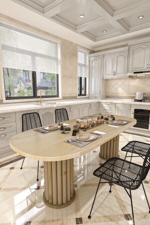 Mario Yemek Masası 150x 75x78 - Givayo Mobilya