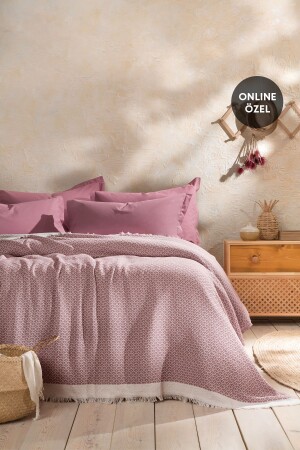 Maris Doppelbett-Bettwäsche-Set – Dusty Rose YTSGRPIST-1465355 - 1