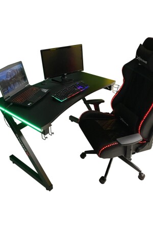 Markus RGB LED Gaming Tisch 140 cm - 5