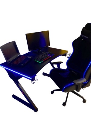 Markus Rgb Ledli Oyuncu Masası 140 Cm - 5