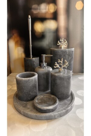 Marmor-Badezimmer-Set, 7-teilig, Momento-Design - Momento