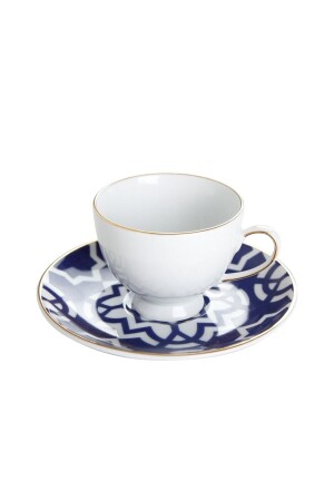 Marokko Kaffeetasse mit Untertasse Pattern7 Lila 80cc 04A+P019263 - 3