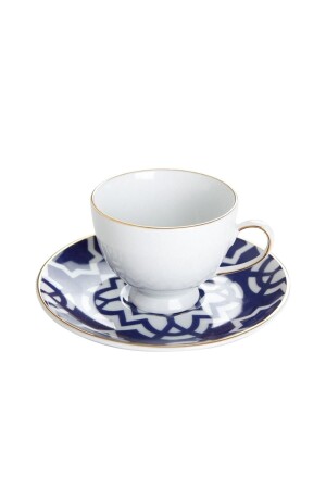 Marokko Kaffeetasse mit Untertasse Pattern7 Lila 80cc 04A+P019263 - 2