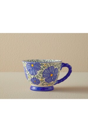 Marsha Seramik Kupa 400 Ml Lacivert - English Home