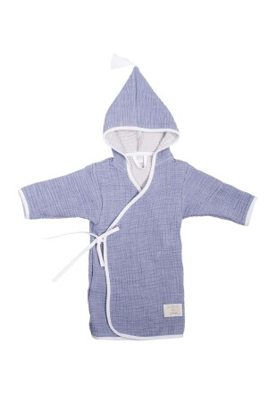 Marshmallow Kimono Bornoz - Denim Blue 314PL18 - Miela Kids