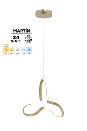 Martin Vintage moderne Pendelleuchte LED Kronleuchter Tageslicht Licht Wohnzimmer Küche Zimmer LED Kronleuchter - 4