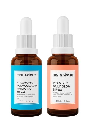 Maruderm 2li Serum Seti - C Vitamini Serumu & Ha Kolajen Serumu Mrd103 8682392498621 - 2