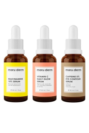 Maruderm 3-teiliges Opportunity Serum Set Mrd503 – Koffein 5 % Serum, Niacinamid 10 % Serum, Vitamin C Serum 8682397019722 - 1