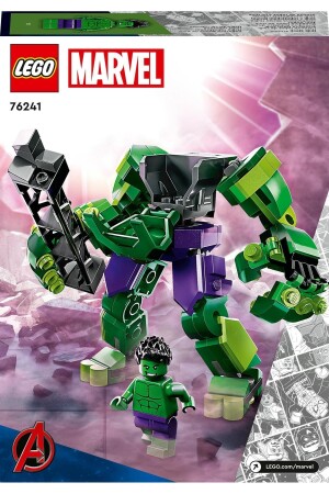 ® Marvel Hulk Robot Zırhı 76241 -6 Yaş ve Üzeri için Koleksiyonluk Oyuncak Yapım Seti(138 Parça) DFN76241 - 5