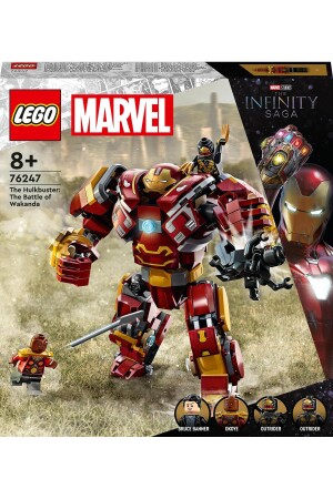 ® Marvel Hulkbuster: Kampf um Wakanda 76247 – Bauset für Kinder ab 8 Jahren (385 Teile) - 5