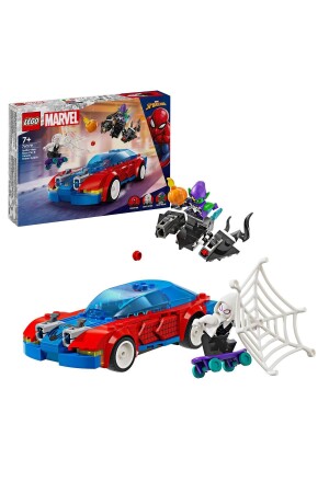 ® Marvel Örümcek Adam Yarış Arabası&Venom Green Goblin 76279- 7 Yaş+ İçin Yapım Seti (227 Parça) - 1