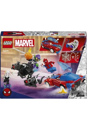 ® Marvel Spider-Man Race Car & Venom Green Goblin 76279 – Bauset für Kinder ab 7 Jahren (227 Teile) - 5