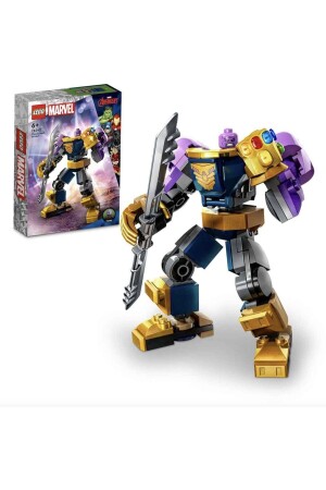 ® Marvel Thanos Robot Zırhı 76242 - 6 Yaş ve Üzeri için Oyuncak Yapım Seti (113 Parça) Lego 76242 - 1