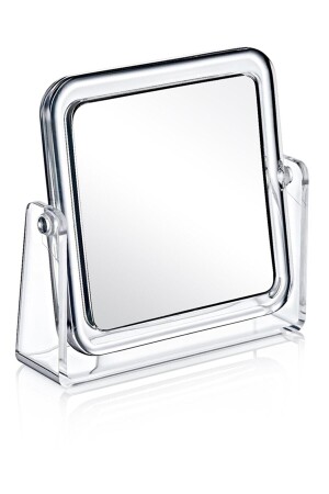 Quadratischer Tischspiegel, Schminkspiegel, doppelseitig, 3 x 1 x [ft-071]/(H-MT) - Maqya Cosmetics