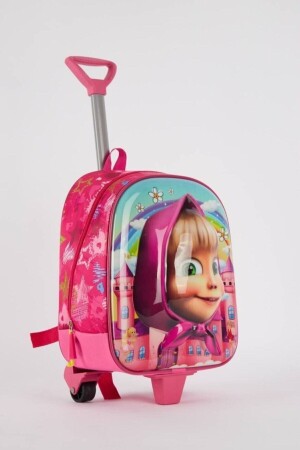 Masha Girl Kindergartentasche/Schultasche mit Rollen/Rakel - 3