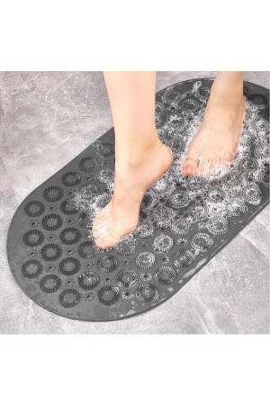 Massage Bath Mat Masajlı Vantuzlu Banyo & Duş Kaydırmazı Paspası Antrasit HN 55464 - 1