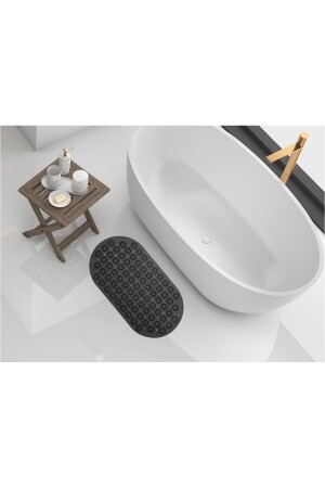 Massage Bath Mat Masajlı Vantuzlu Banyo & Duş Kaydırmazı Paspası Antrasit HN 55464 - 3