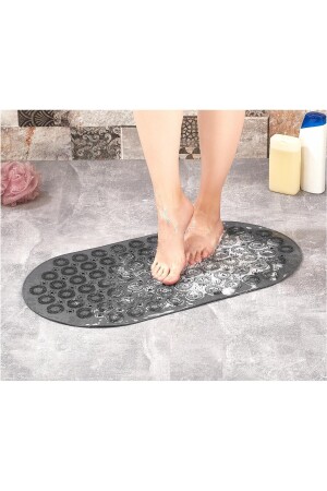 Massage Bath Mat Masajlı Vantuzlu Banyo & Duş Kaydırmazı Paspası Antrasit HN 55464 - 4