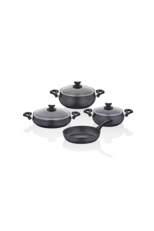 Master Cook Tombik 7-teiliges Kochgeschirrset Space Grey TAC-4757 - 1