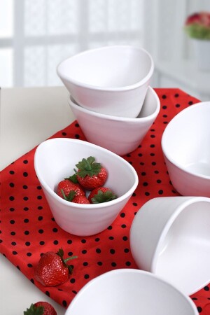 MNZ-Matte White Miska Snack Bowl / Sauce Bowl 12 سم 6 قطع ST516006F022A0000000ASD200 - Keramika