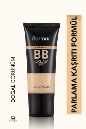 Mat Bitişli Bb Krem - Mattifying Bb Cream - 002 Fair-light - 8690604535170 0111150 - 1