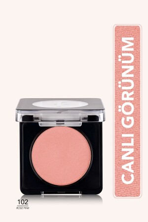 Mat Bitişli Kompakt Allık - Blush-on - 102 Rose Pink - 8682536051729 8682536011365 - 2