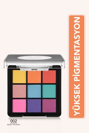 Mat & Işıltılı Kremsi Far Paleti - Eye Shadow Palette - 002 Ready The Party- 8682536048446 - 2