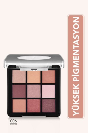 Mat & Işıltılı Kremsi Far Paleti - Eye Shadow Palette - 006 Felt Cute - 8682536048484 - 1