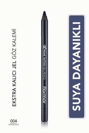 Mat Kalıcı Göz Kalemi (MAVİ) - Extreme Tattoo Gel Pencil - 004 Intense Blue - 8682536028868 - 2