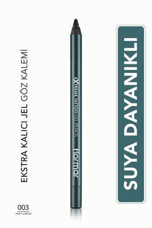 Mat Kalıcı Göz Kalemi (YEŞİL) - Extreme Tattoo Gel Pencil - 003 Deep Green - 8682536028851 - 2