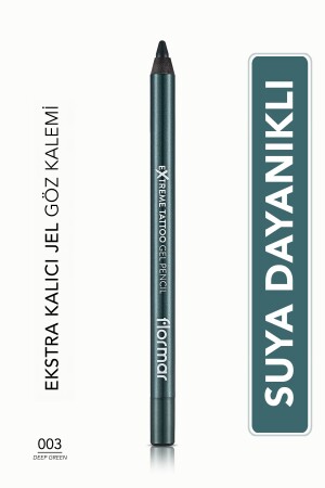 Mat Kalıcı Göz Kalemi (YEŞİL) - Extreme Tattoo Gel Pencil - 003 Deep Green - 8682536028851 - 1