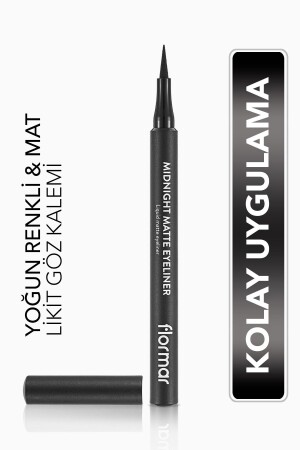 Mat Likit Kalem Eyeliner (SİYAH) - Midnight Matte Eyeliner - 001 Black - 8690604532292 - 2