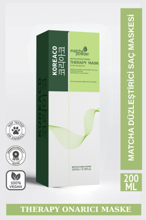 Matcha Therapy Mucize Saç Maskesi | Güçlendirici Parlaklık Verici İpeksi Yumuşaklık 200 ml - KOREACO