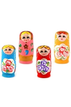 Matroschka-Puppe, Matroschka-Nistspielzeug, 5-teilig, ineinandergreifendes Holzspielzeug, dekorative Verzierung, 5-teilige Matroschka, 5-teilige Matroschka - 8
