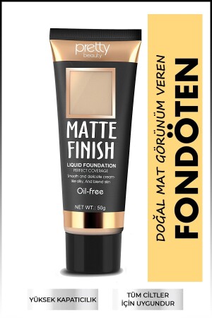 Matte Finish High Coverage Effect Foundation Nr. 2 - 3