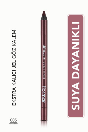 Matte Permanent Eye Pencil (BORDO) – Extreme Tattoo Gel Pencil – 005 Very Berry – 8682536028875 239469 - 1