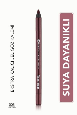 Matte Permanent Eye Pencil (BORDO) – Extreme Tattoo Gel Pencil – 005 Very Berry – 8682536028875 - 2