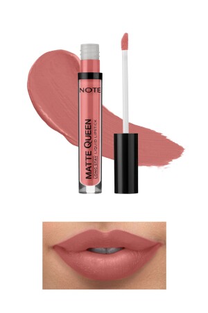 Matte Queen Lipstick Kalıcı Likit Ruj 06 Noble Rose - Nude - 1