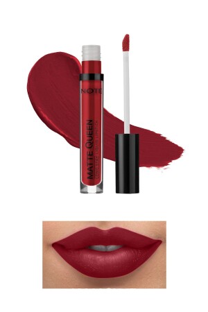 Matte Queen Lipstick Kalıcı Likit Ruj 15 Magestic Red - Kırmızı - 1