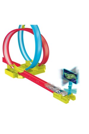 Mattel Hot Wheels Neon Races Doppelkreis-Rennset HPC05 - 3