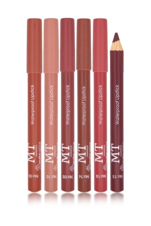 Mattes 6-teiliges weiches Lippenstift-Set - 2