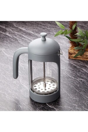 Mattgraue French Press 600 ml ZC548 - 3