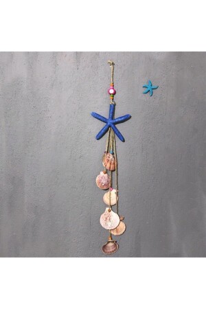 Mavi Deniz Yıldızı Rüzgar Çanı 2 Parça - Incirop