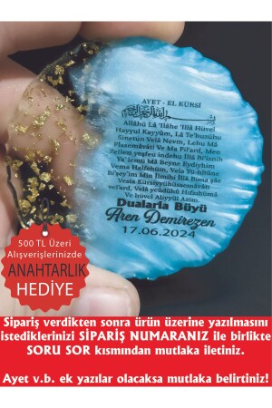 Mavi Epoksi Magnet 25 Adet Sünnet Doğum Günü Mevlüt Söz Nişan Nikah Kına Düğün Kuran - Erenaksesuar