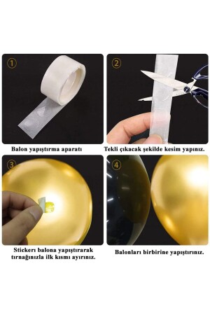 Mavi Lacivert 65li Balon Zinciri Süsleme Seti 5 Renkli Sünnet- 1 Yaş- Mevlid - 7