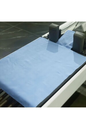 Mavi Pilates Reformer Havlusu Kaydırmaz Reformer Mat Towel - 2